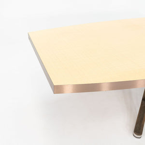 2004 Nicos Zographos Custom Conference Table in Wood with Stainless Steel Base