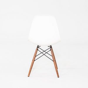 2021 Herman Miller Eames DSW Dining Side Chair in White w/ Walnut Base 12x Avail