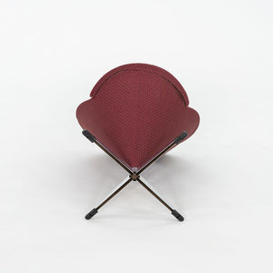 1960s Verner Panton for Plus Linje Cone Side Chair in Fabric and Chromed Steel