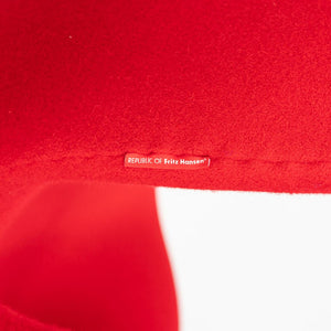 2008 Arne Jacobsen for Fritz Hansen Swan Lounge Chair in Red Fabric 3x Available
