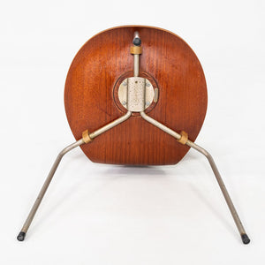 1960s Set of Four Arne Jacobsen for Fritz Hansen Ant Chairs Teak w/ Steel Legs