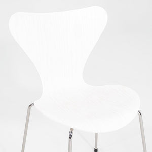 2020s Arne Jacobsen for Fritz Hansen Series 7 Chair Painted Ash w/ Chrome Base