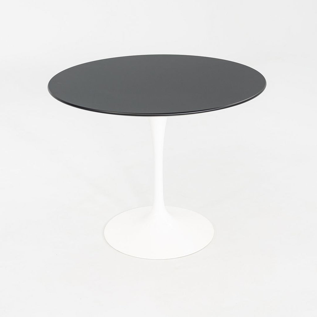 2023 Eero Saarinen Knoll Tulip Dining Table Top 35" Round in Black Laminate