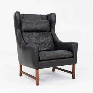 1960s Fredrik Kayser for Vatne Mobler of Norway Model 965H Lounge Chair in Black
