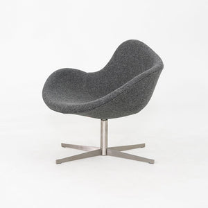 2020s Pair of Flemming Busk for Hightower K2 Swivel Lounge Chairs in Grey Fabric