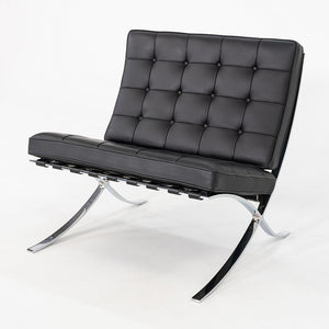 2010s Mies van der Rohe for Knoll Barcelona Lounge Chair with Ottoman / Stool