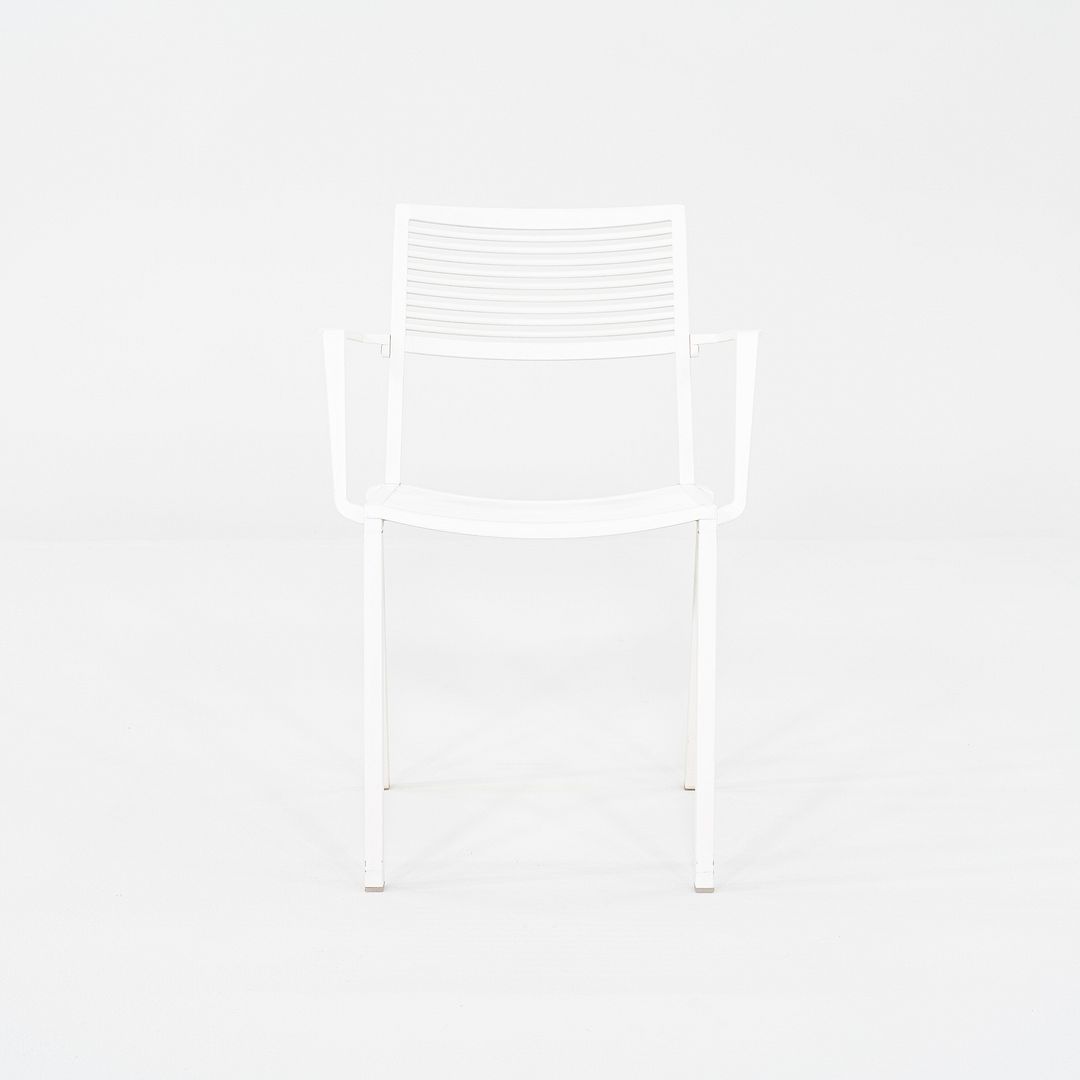 2020s Janus et Cie Easy Stackable Armchair Powder Coated White 13x Ava ...