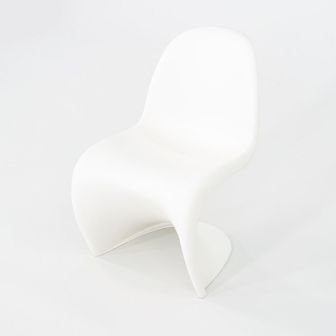 2010s Set of Six Verner Panton for Vitra Dining Chairs in White Polypropylene