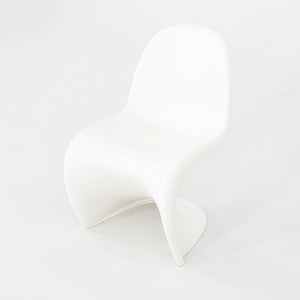 2010s Set of Six Verner Panton for Vitra Dining Chairs in White Polypropylene