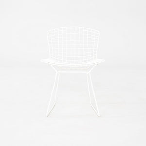 1990s Harry Bertoia for Knoll Wire Dining / Side Chair White Powdercoated Steel