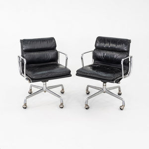 1979 Herman Miller Eames Soft Pad Management Desk Chair Black Leather 5x Avail