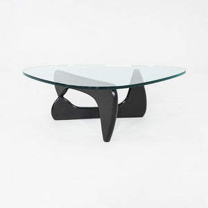 C. 2007 Isamu Noguchi for Herman Miller Coffee Table in Black with Glass Top