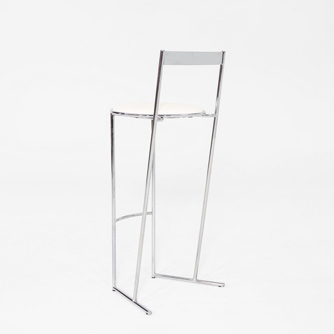 1980s Pair of Postmodern Musme Bar Stools by Emilio Nanni for Fly Line, Italy