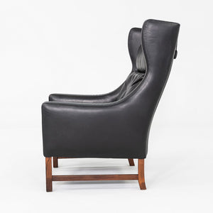 1960s Fredrik Kayser for Vatne Mobler of Norway Model 965H Lounge Chair in Black
