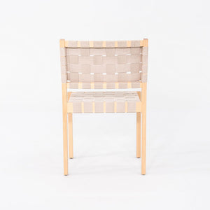 2010 Pair of Alvar & Aino Aalto for Artek 611 Stacking Dining Side Chairs Beige
