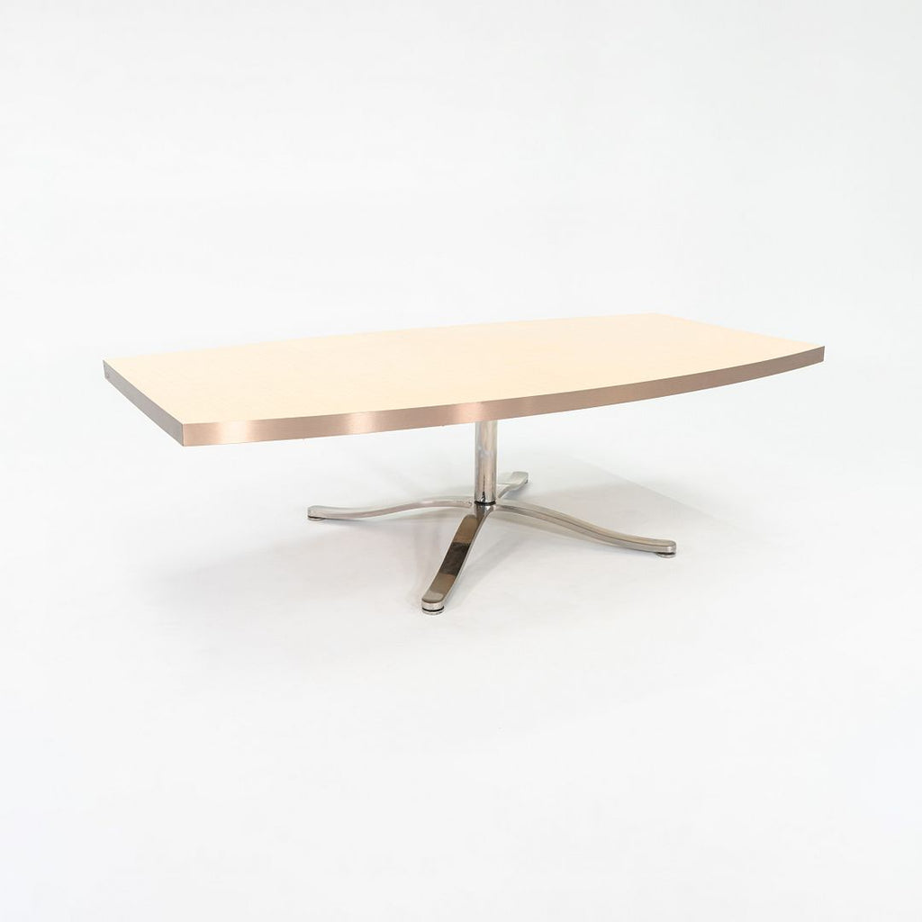 2004 Nicos Zographos Custom Conference Table in Wood with Stainless Steel Base