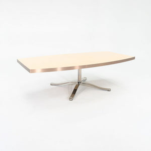 2004 Nicos Zographos Custom Conference Table in Wood with Stainless Steel Base