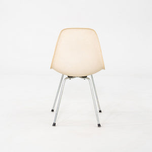 1955 Set of Four Herman Miller Eames Fiberglass DSX Chairs with Chrome H-Bases