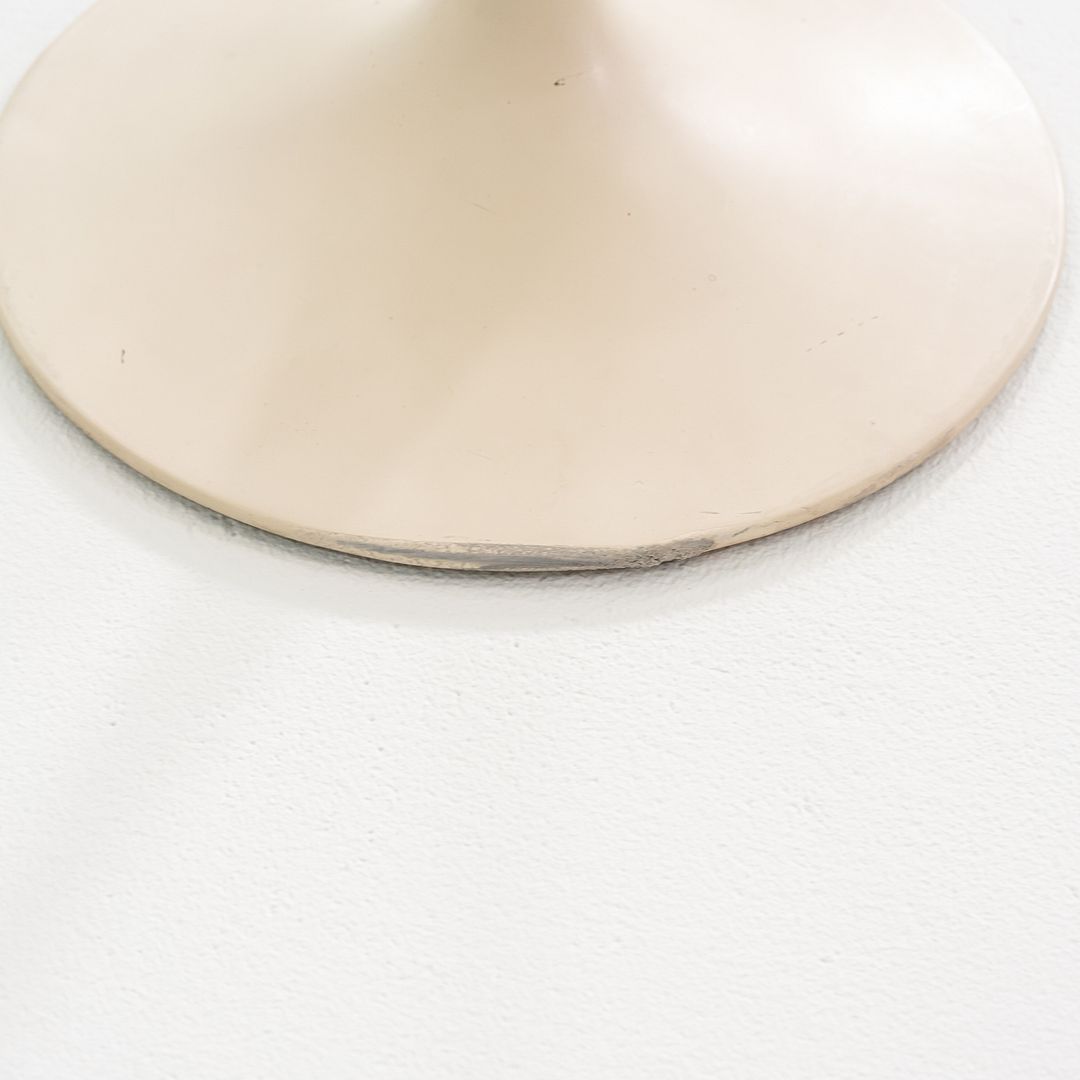 1960s Eero Saarinen for Knoll Pedestal Tulip Side Table w/ Faux Marble Laminate