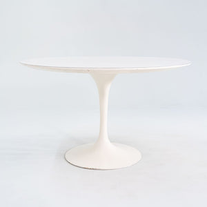 1960s Eero Saarinen for Knoll 78x48 inch Oval Tulip Dining Table in White Laminate