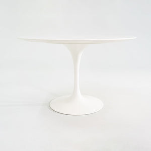 2010s Eero Saarinen for Knoll 78x48 inch Oval Dining table in White Laminate