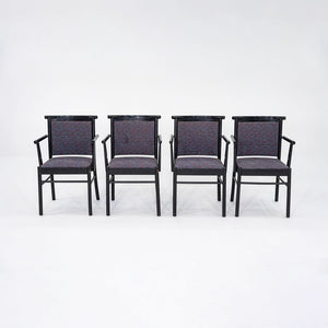 1980s Set of Four Werther Toffoloni for Cassina/Atelier International Arm Chairs