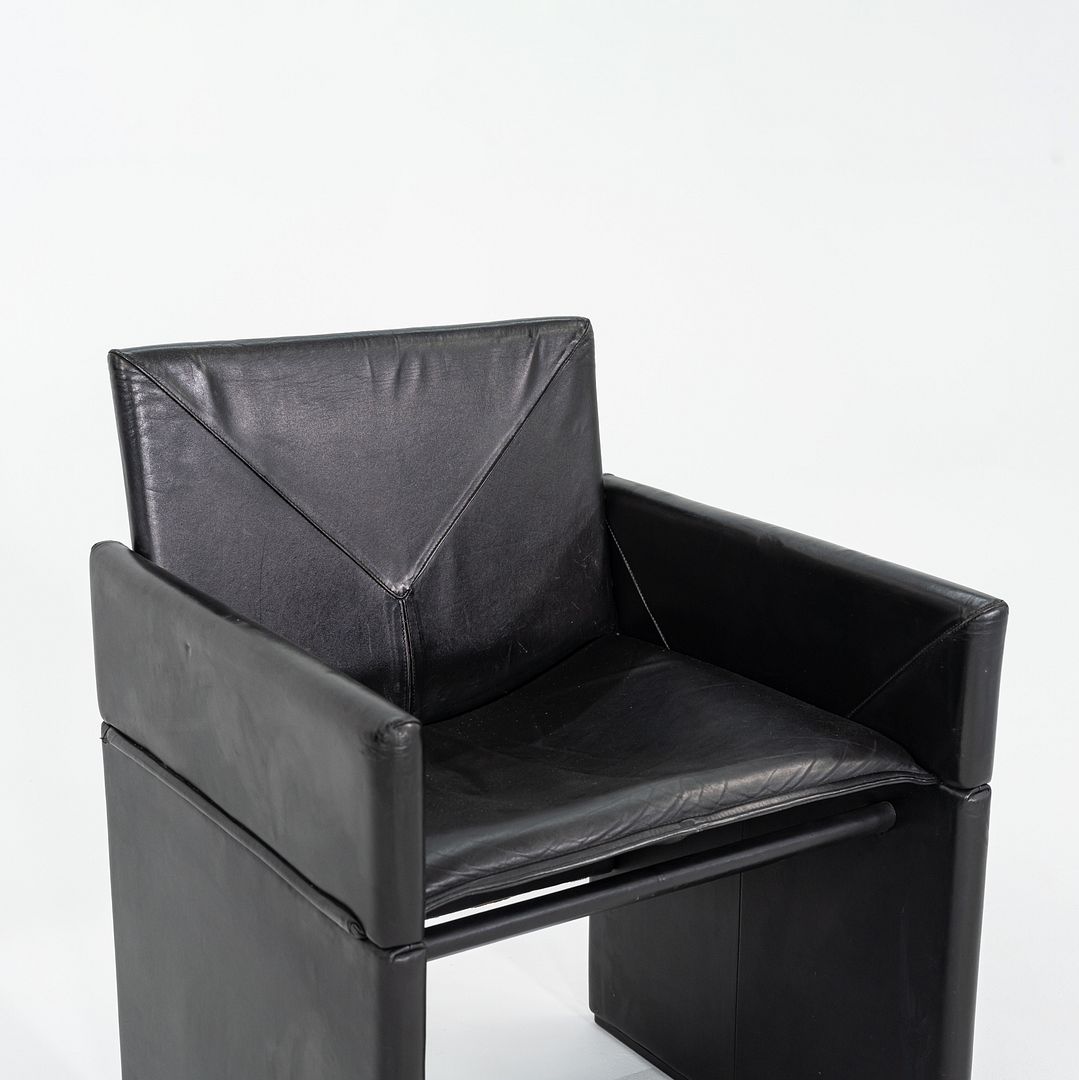 1980s Pair of Guido Faleschini for i4 Mariani Pace Collection Dining Arm Chairs