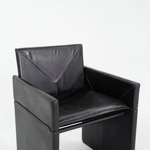 1980s Pair of Guido Faleschini for i4 Mariani Pace Collection Dining Arm Chairs