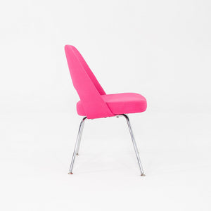 2015 Eero Saarinen for Knoll Armless Executive Dining Chair Pink Fabric 3x Avail