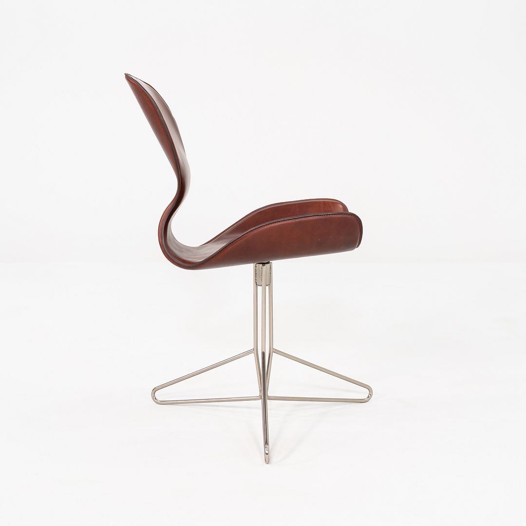 2000s Set of Six Kirsten Jones & Adam Bottomley KOI K2 Dining Chairs in Leather