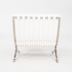 2005 Mies van der Rohe for Knoll Stainless Barcelona Lounge Chair with Ottoman