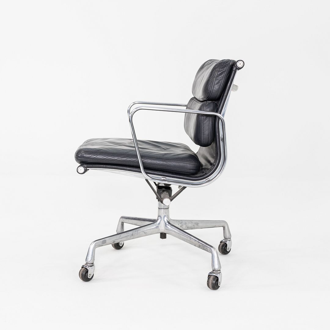 1989 Herman Miller Eames Soft Pad Management Desk Chair Black Leather 7x Avail