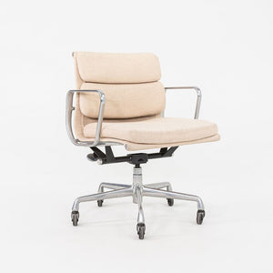 1990 Herman Miller Eames Aluminum Soft Pad Management Desk Chair in Tan Hopsack Fabric 6x Available