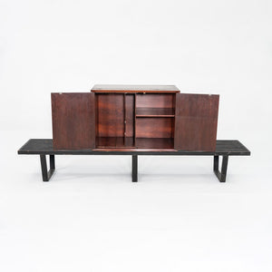1950s George Nelson Basic Cabinet Series Cabinet in Walnut 34 x 24 x 18 inches