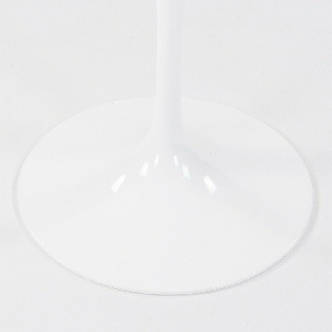 SOLD 2023 Saarinen Tulip Dining Table, Model 173F by Eero Saarinen for Knoll in White Laminate, 42 inch Round Top