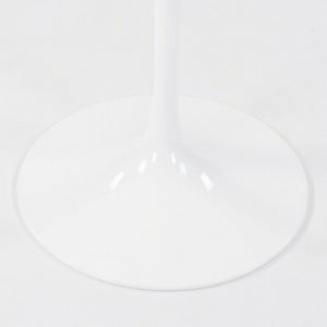 2023 Saarinen Tulip Dining Table, Model 173F by Eero Saarinen for Knoll in White Laminate, 42 inch Round Top