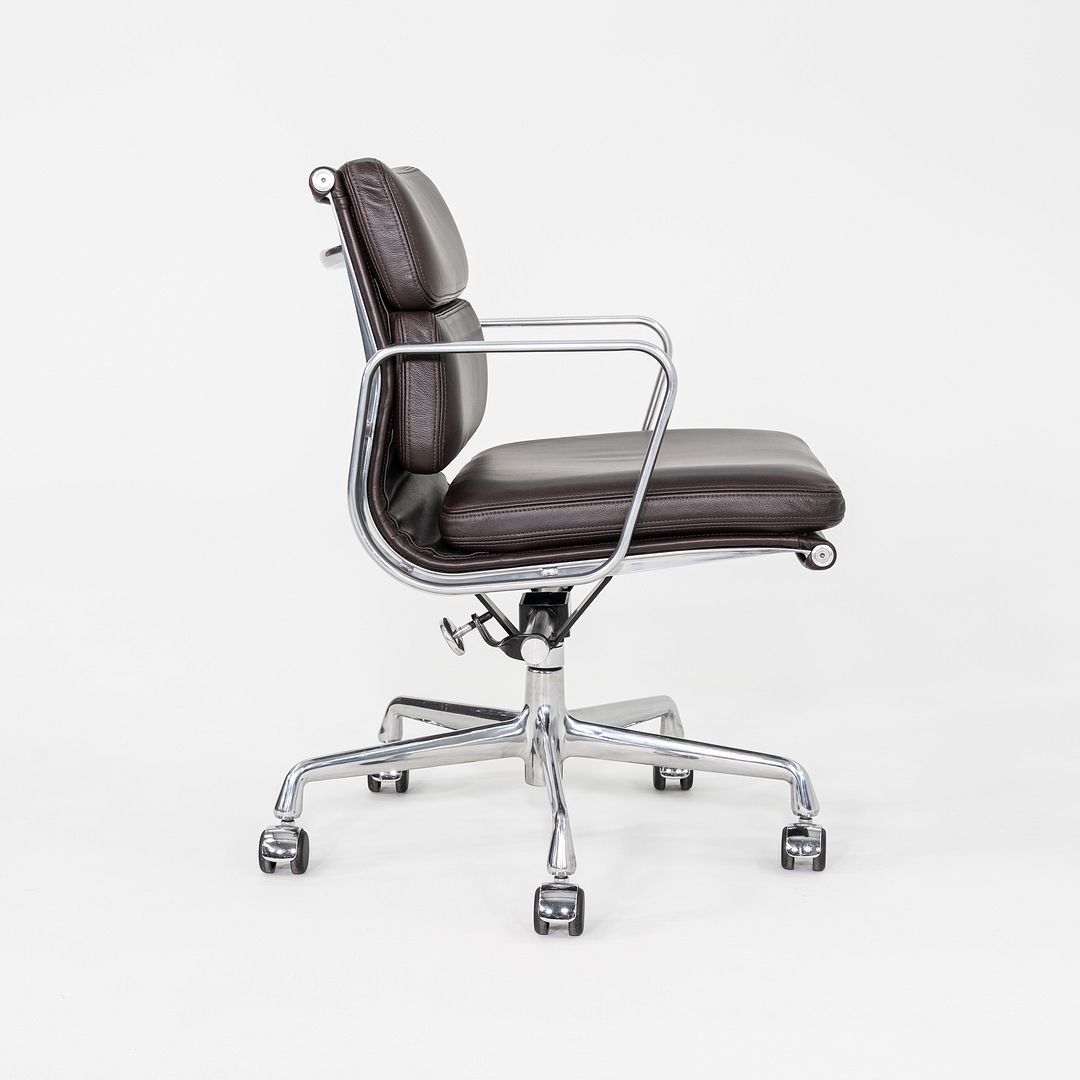 2019 Herman Miller Eames Soft Pad Management Desk Chair Brown Leather 7x Avail