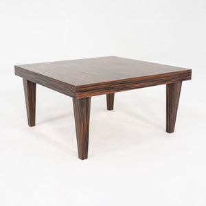 2000s Zanotta Macassar Ebony Coffee / Side Table, Italian Design, 35 Inches
