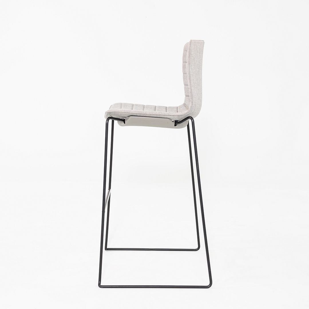 2010s Pair of Lievore Altherr Molina for Arper Catifa 46 Bar Stool Grey Fabric