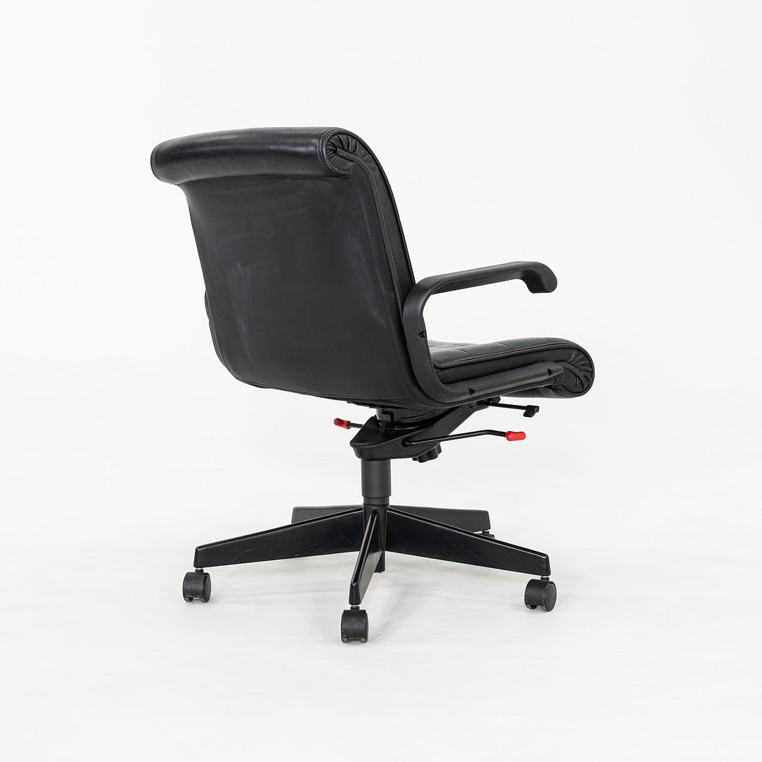 2000 Richard Sapper for Knoll Management Desk Chairs in Black Leather 9x Available