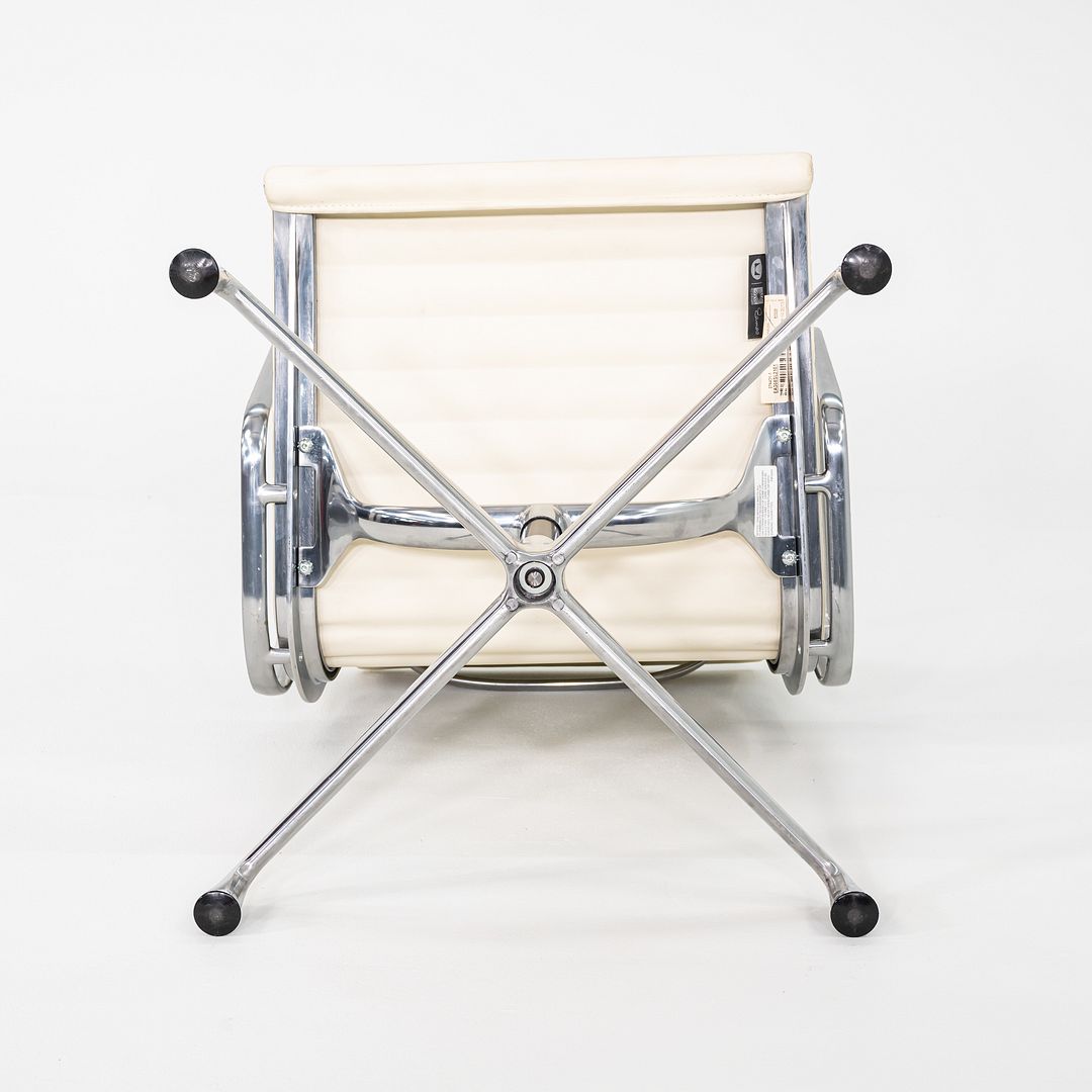 2013 Herman Miller Eames Aluminum Group Side Chairs Antler Swivel Bases
