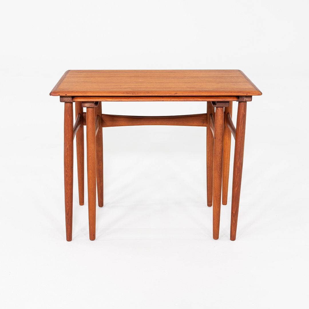1960s Pair of Danish Nesting Tables by Kai Kristiansen for Vildbjerg Mobelfabrik