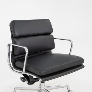 SOLD C. 2020 Herman Miller Eames Soft Pad Management Desk Chair in Black Leather 1x Available