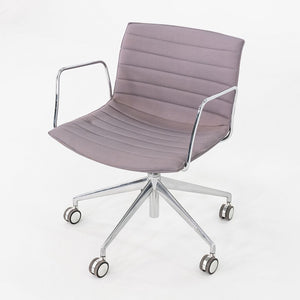 C. 2020 Lievore Altherr Molina for Arper Catifa Desk Chairs with Arms in Purple