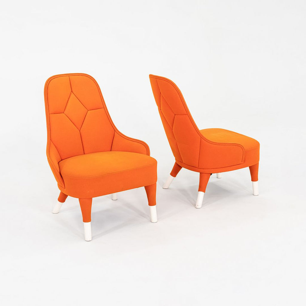 2010s Farg & Blanche for Garsnas Emma Easy Chairs in Orange Fabric 12x Available