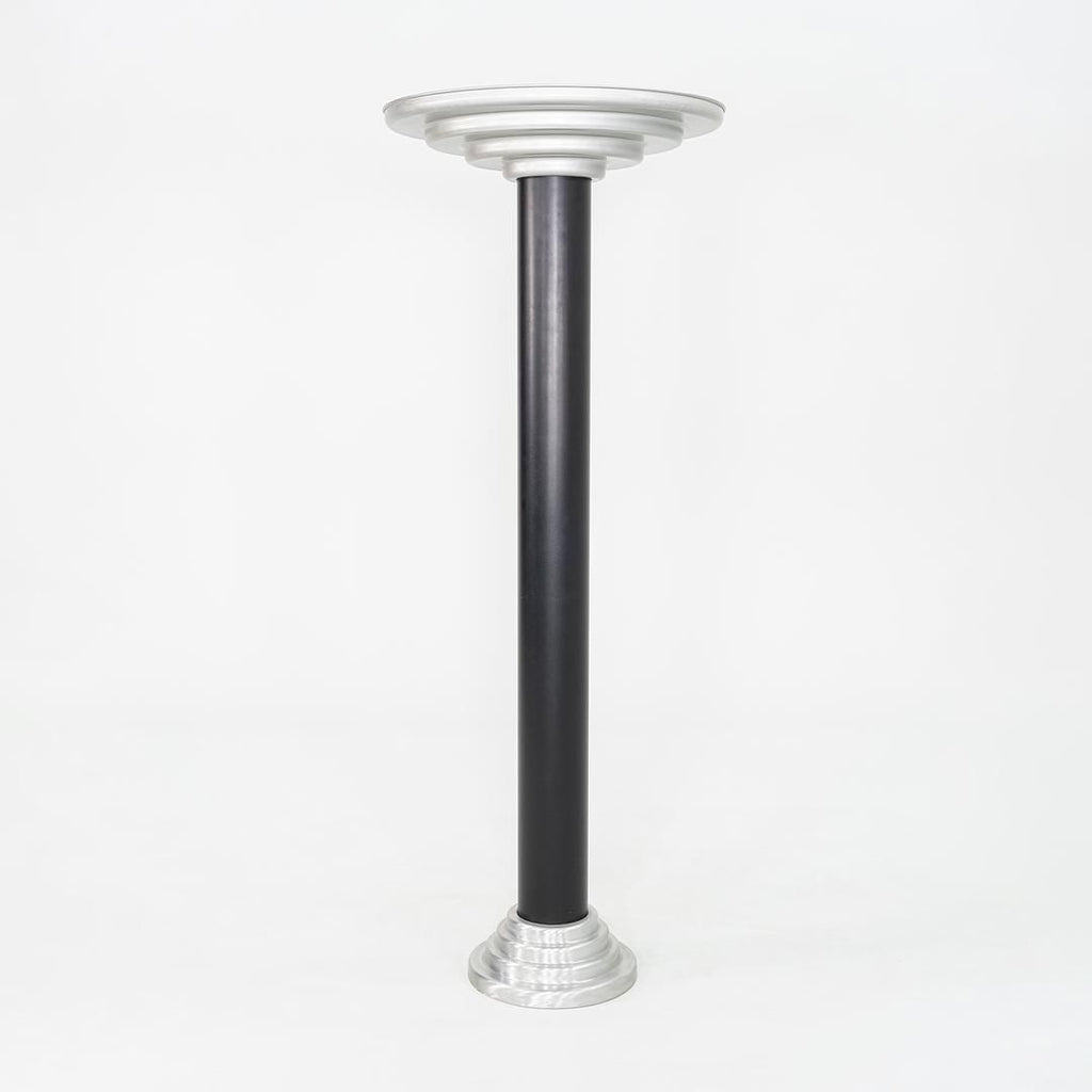 1940s Firma Keiser Art Deco Machine Age Streamline Torchiere Floor Lamp Aluminum