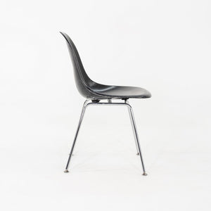 2019 Set of Six Eames Modernica Fiberglass DSX Dining Side Chairs in Black
