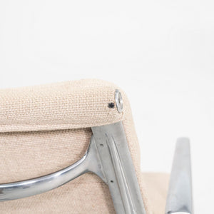1990 Herman Miller Eames Aluminum Soft Pad Management Desk Chair in Tan Hopsack Fabric 6x Available