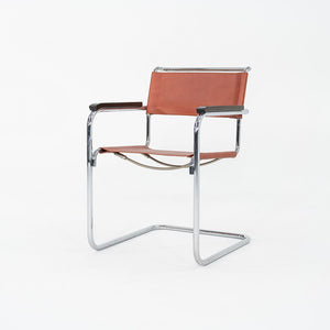 1960s Set of Eight Marcel Breuer for Thonet Dining Chairs in New Chestnut Saddle Leather