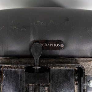 1980s Nicos Zographos Alpha Desk Chairs in Black Leather and Dark Bronze 2x Available